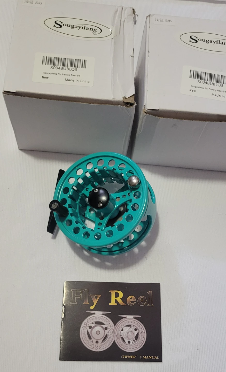 Sougayilang 5/6 Fly Fishing Reel - Teal 🏆 - photo 2
