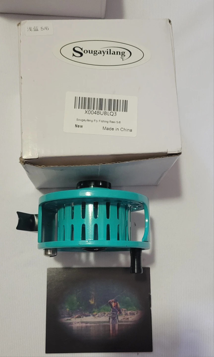 Sougayilang 5/6 Fly Fishing Reel - Teal 🏆 - photo 4