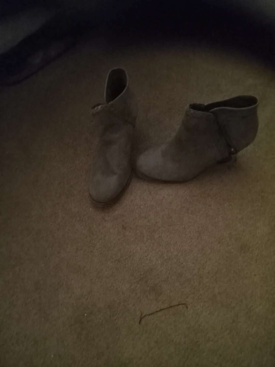 Gray Ankle Boots