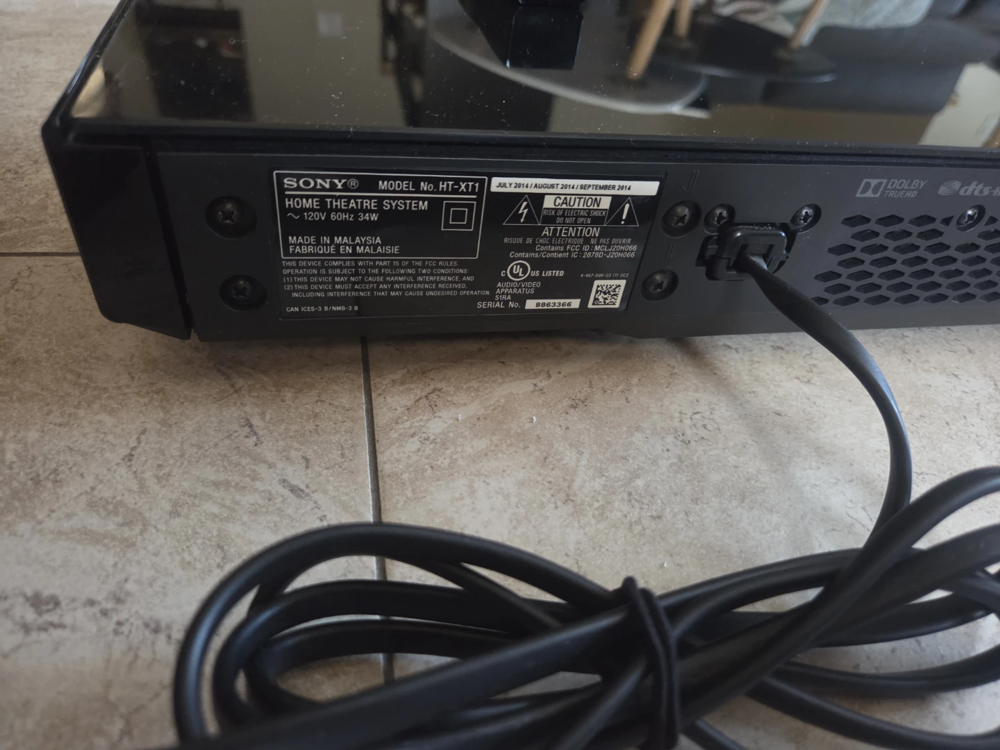 Sony HT-XT1 Home Theatre System Soundbar - photo 2