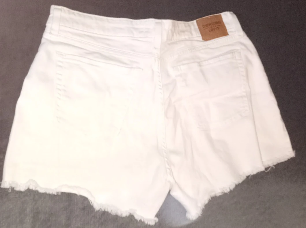 White Jean Shorts - photo 2