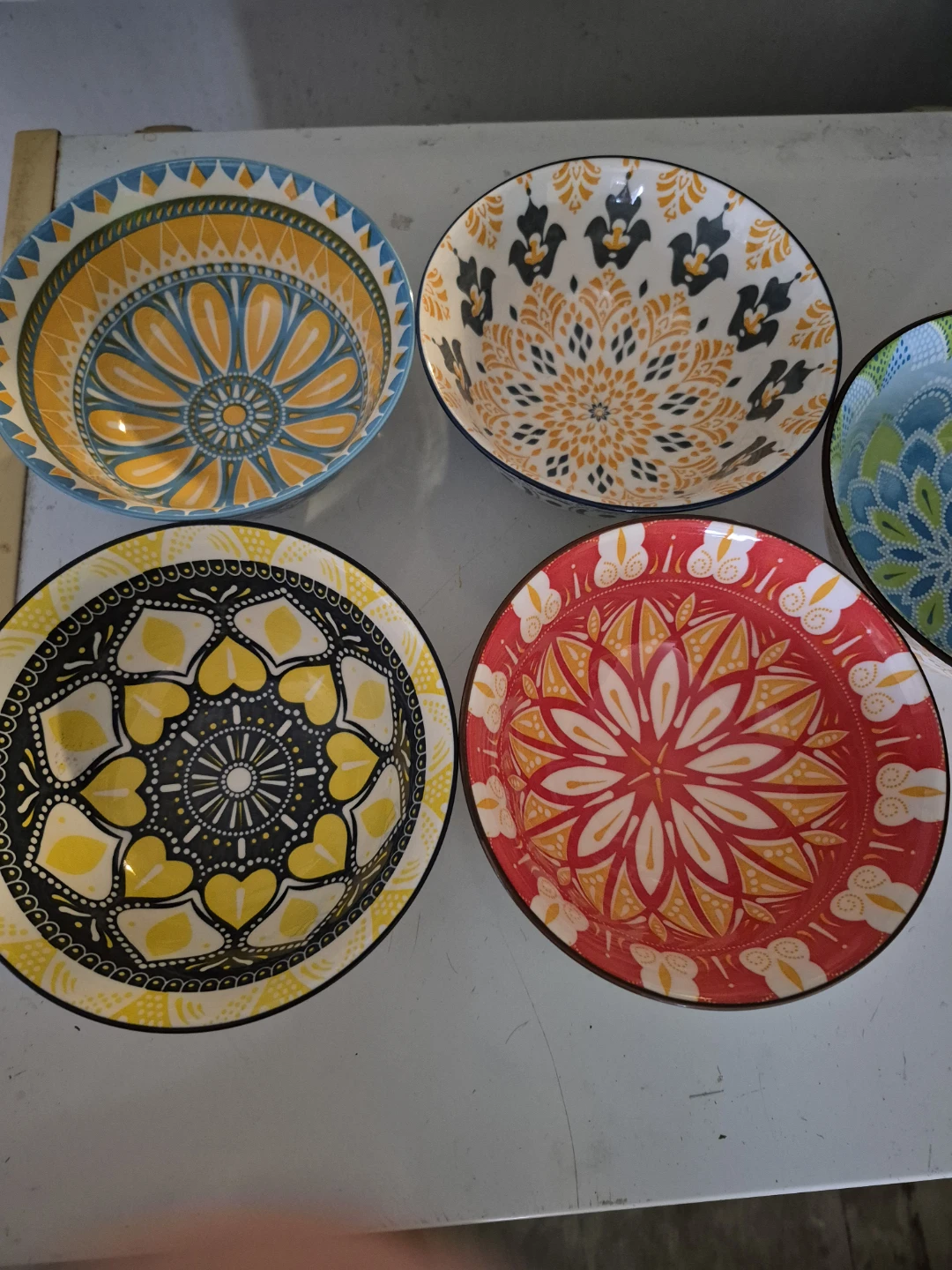 Set of 5 Decorative Serving Bowls