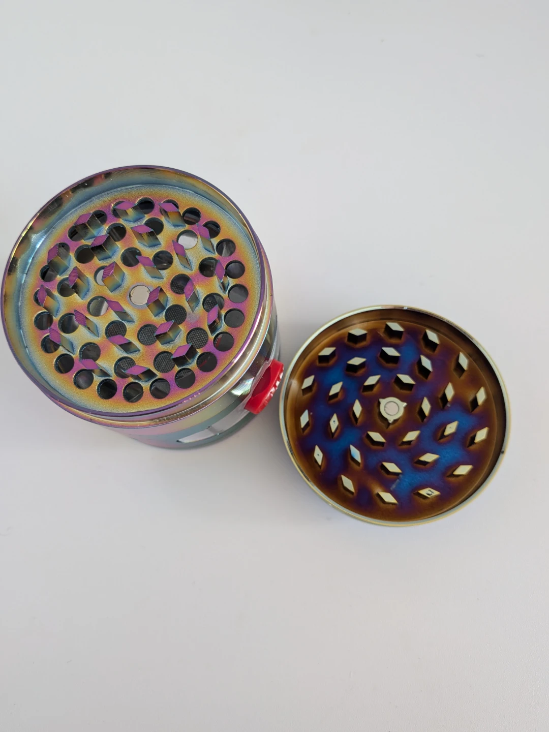 63mm Rainbow 4-Piece Herb Grinder with Collection Tray - photo 3
