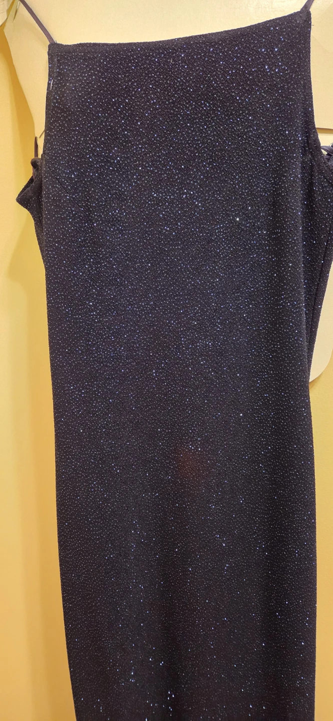 M Studio Navy Sparkle Spaghetti Strap Dress - photo 2
