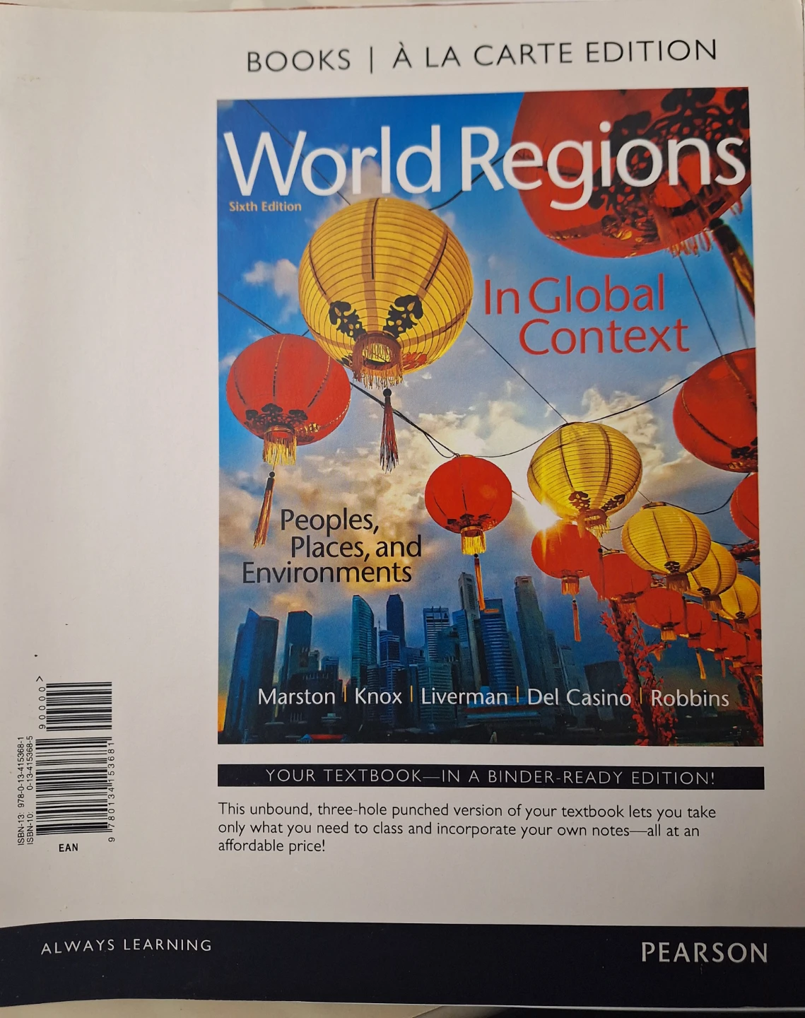 World Regions in Global Context - 6th Ed. Loose leaf Textbook