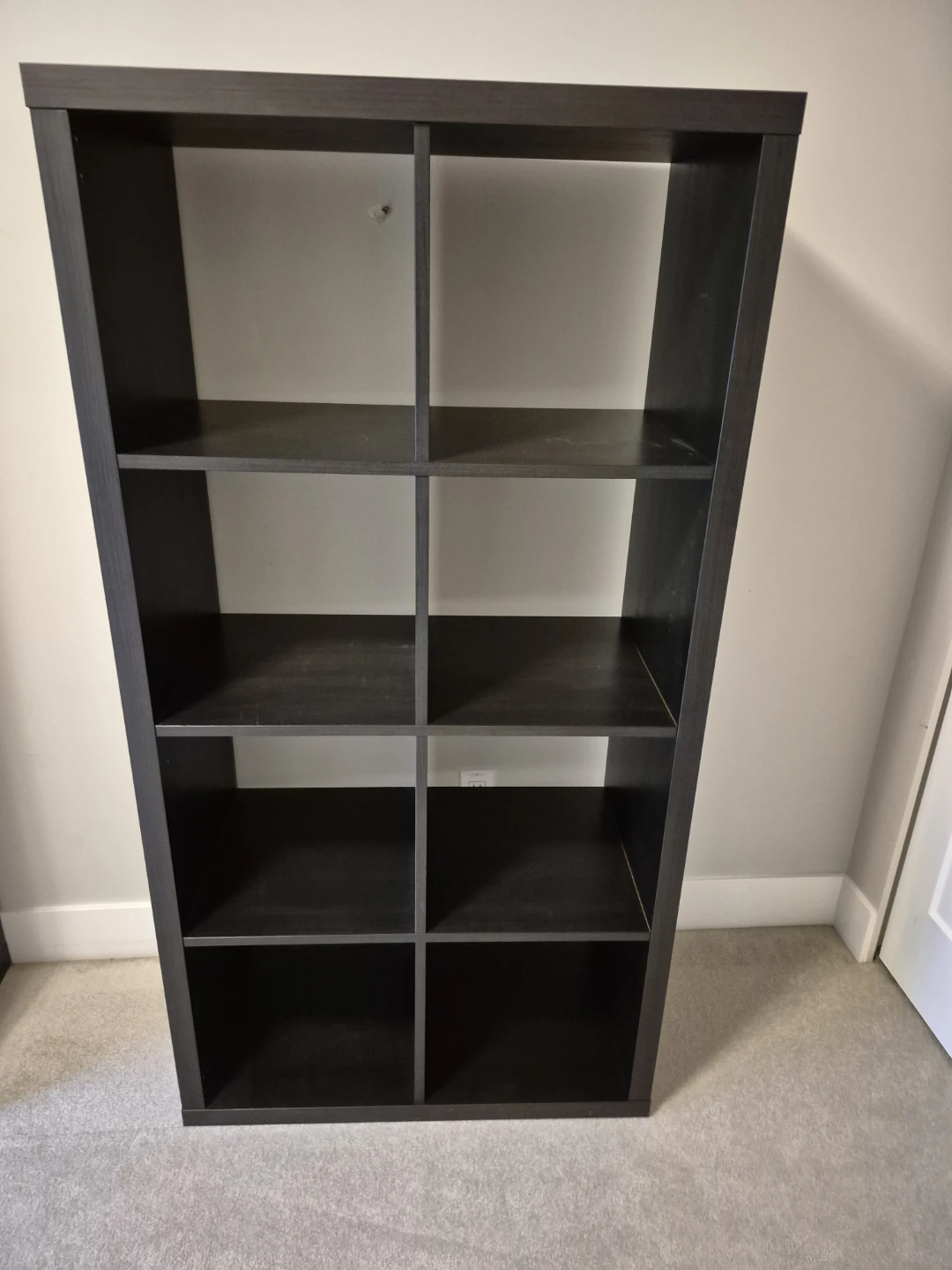 Dark Brown Cube Shelf