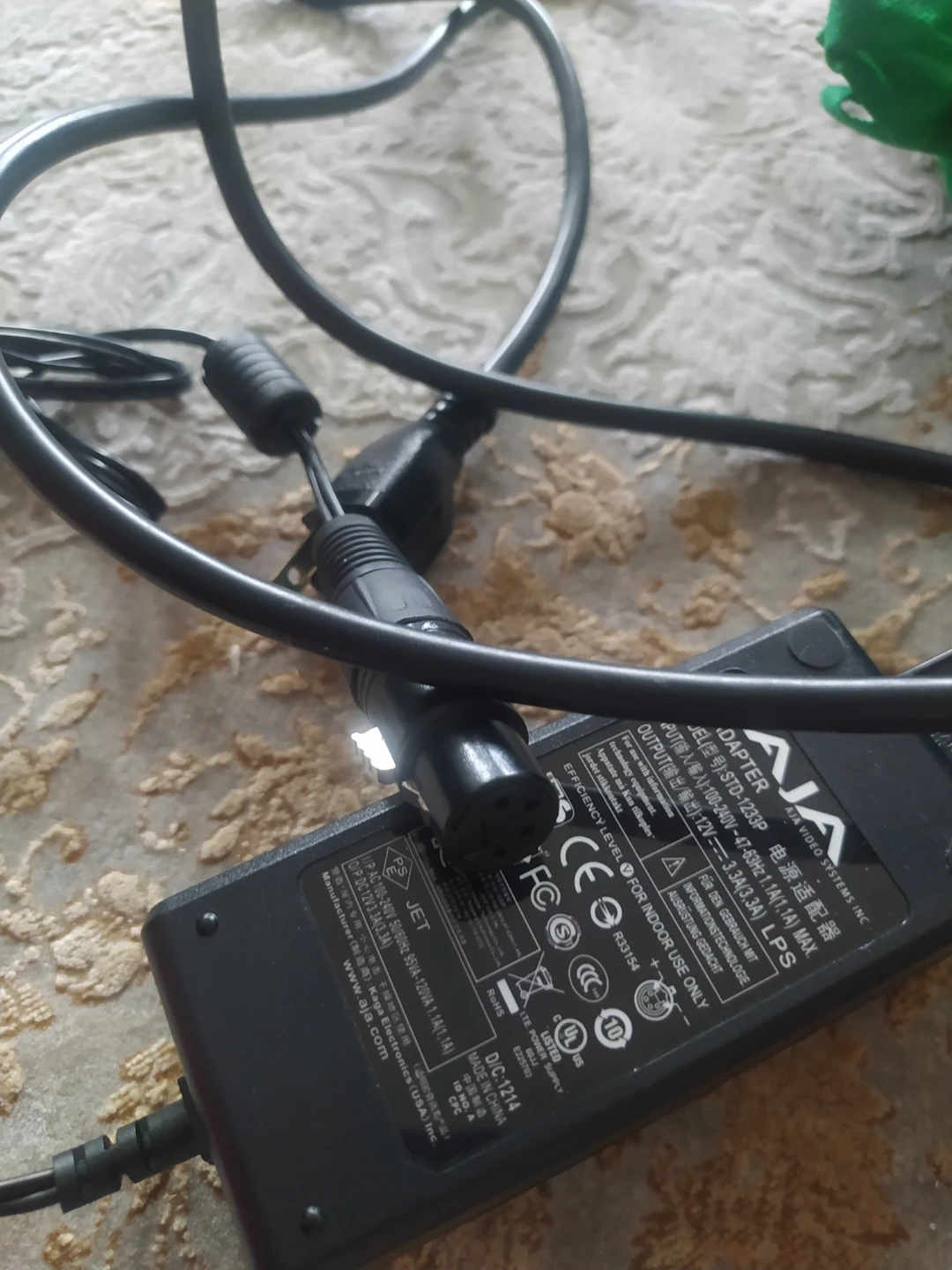 AJA AC Adapter 12V DC 3.33A LPS