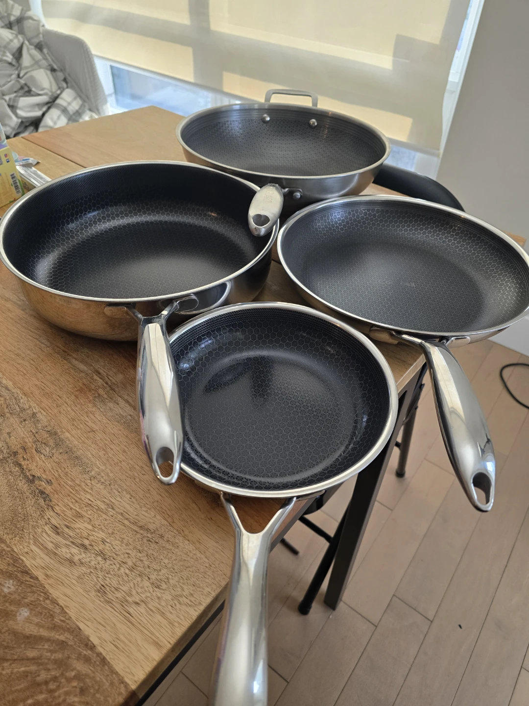 Cookcell Ceramic Frying Pan 3 Set+ 1 wok