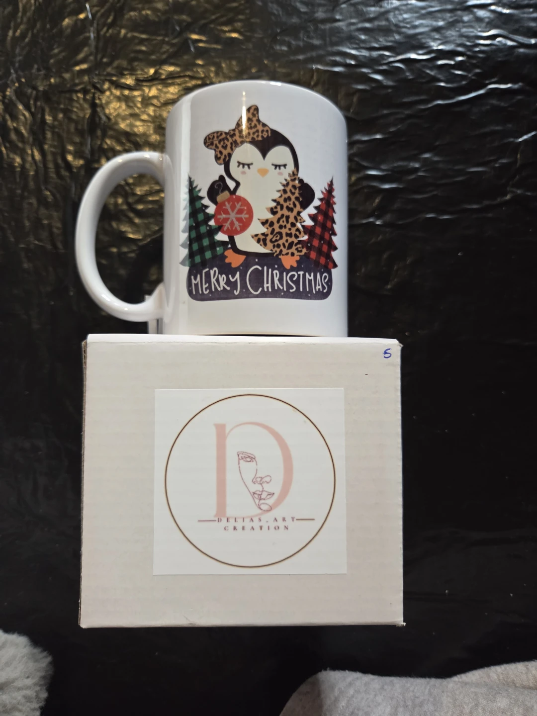 Merry Christmas Penguin Mug