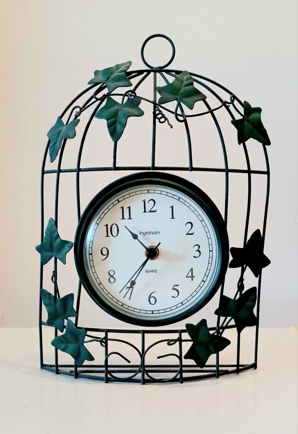 Vtg Ingraham Birdcage Clock