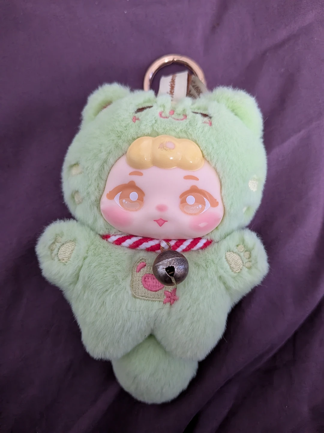 Kawaii Plush Keychain with Bell