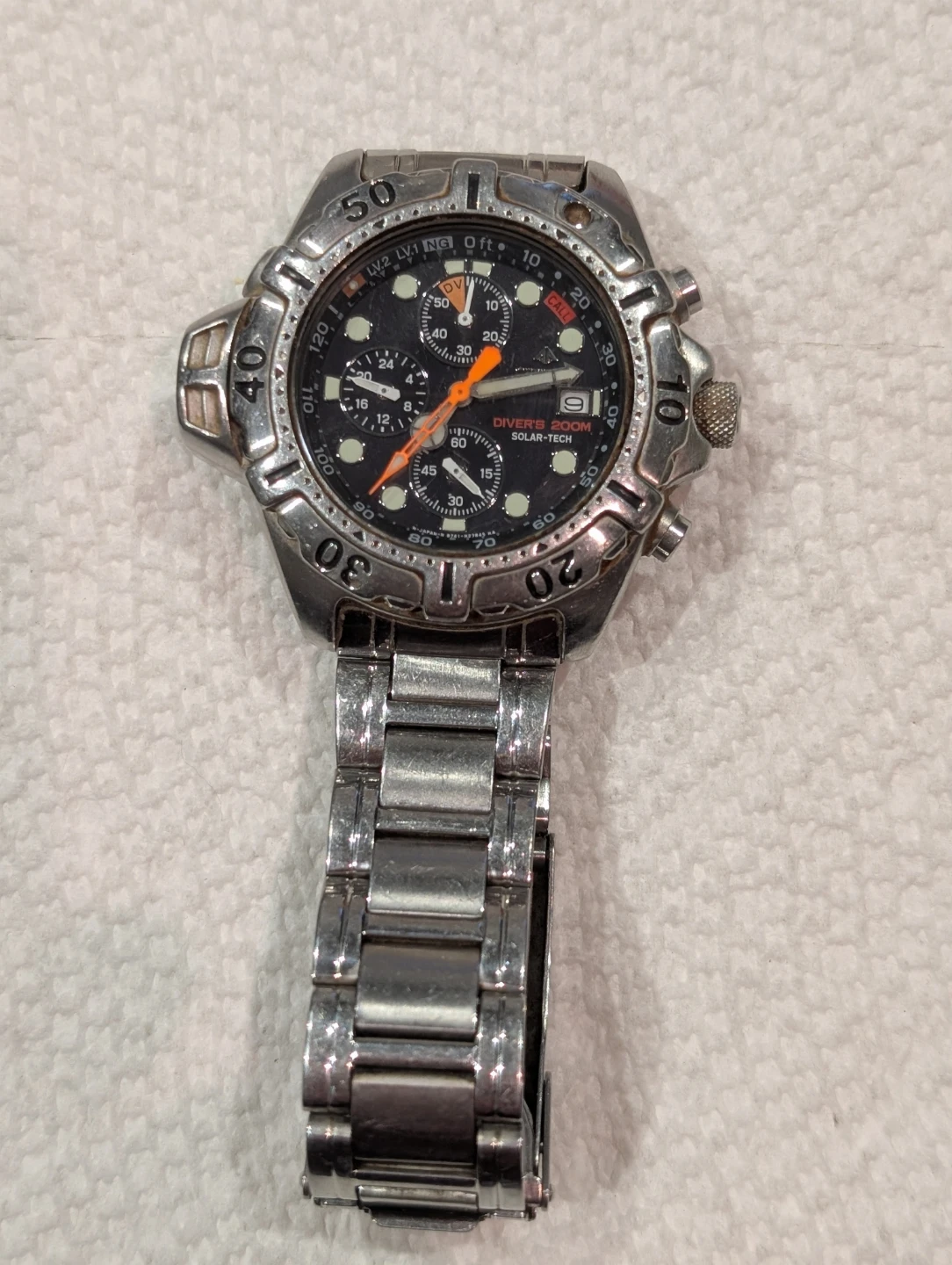 Vintage Citizen Eco-Drive Diver 200 M Aqualand Promaster