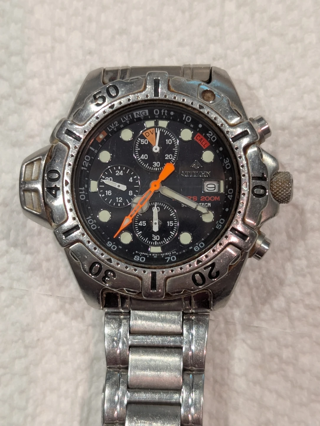 Vintage Citizen Eco-Drive Diver 200 M Aqualand Promaster - photo 3