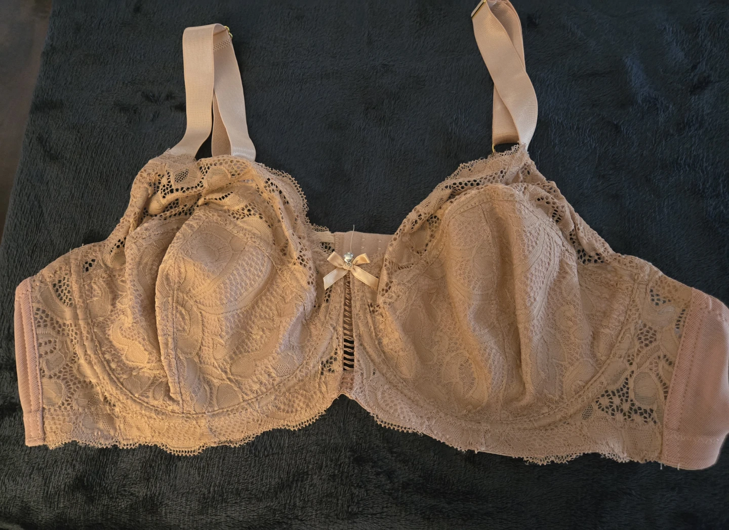 105C Apricot & WhiteLace Push-Up Bras - photo 4