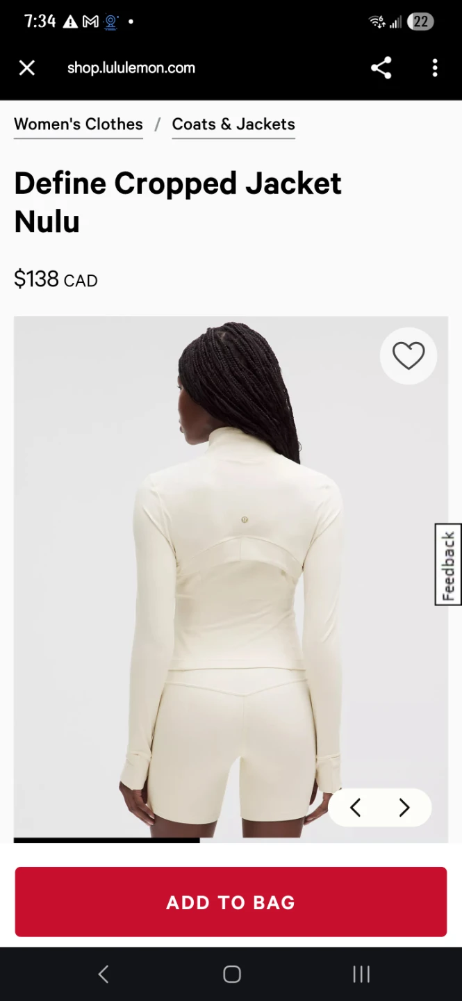 Lululemon Define Cropped Jacket Nulu Size 8 - photo 4