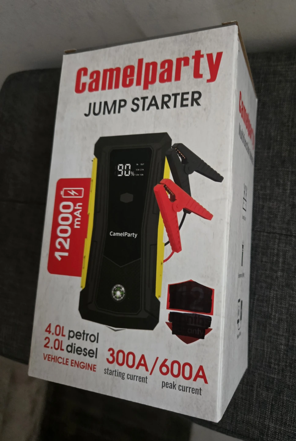 CamelParty 12000mAh Jump Starter