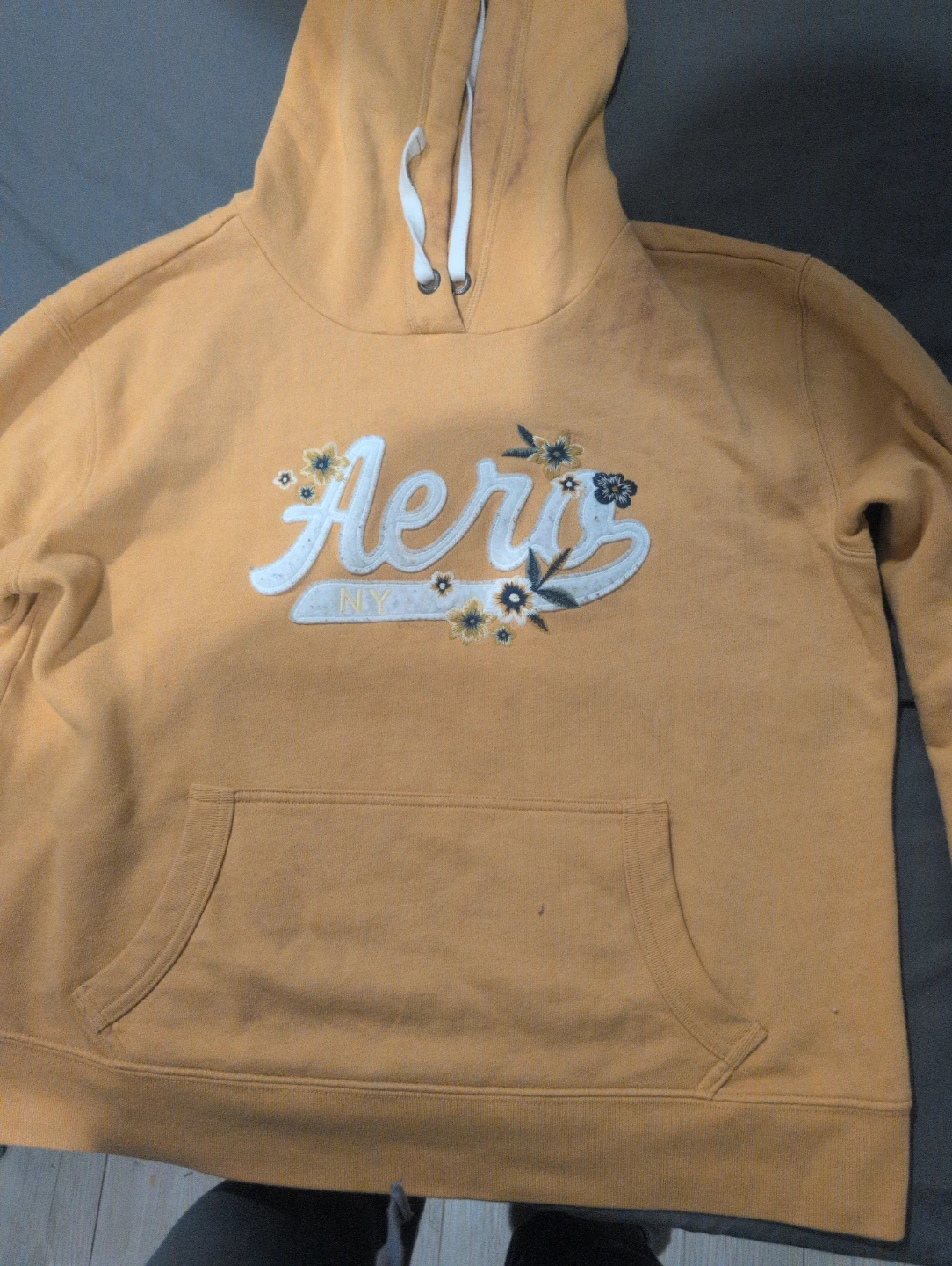 Woman Aéropostale Orange Hoodie Sweatshirt ⚽ - photo 2