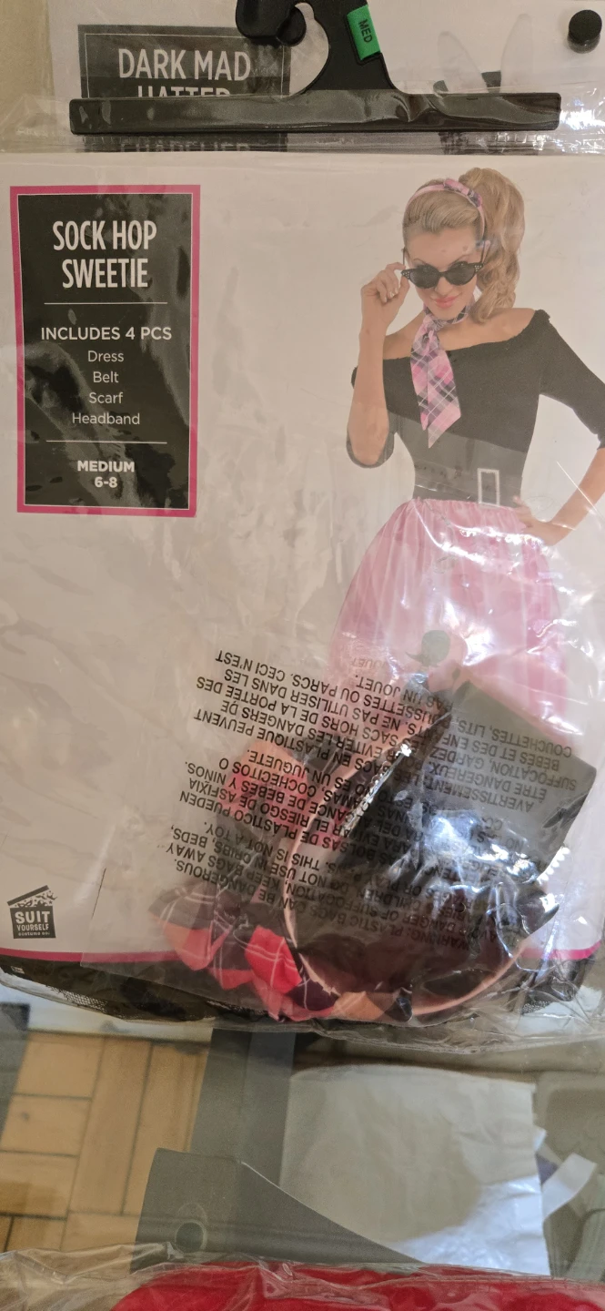 Sock Hop Sweetie Costume Medium 6-8