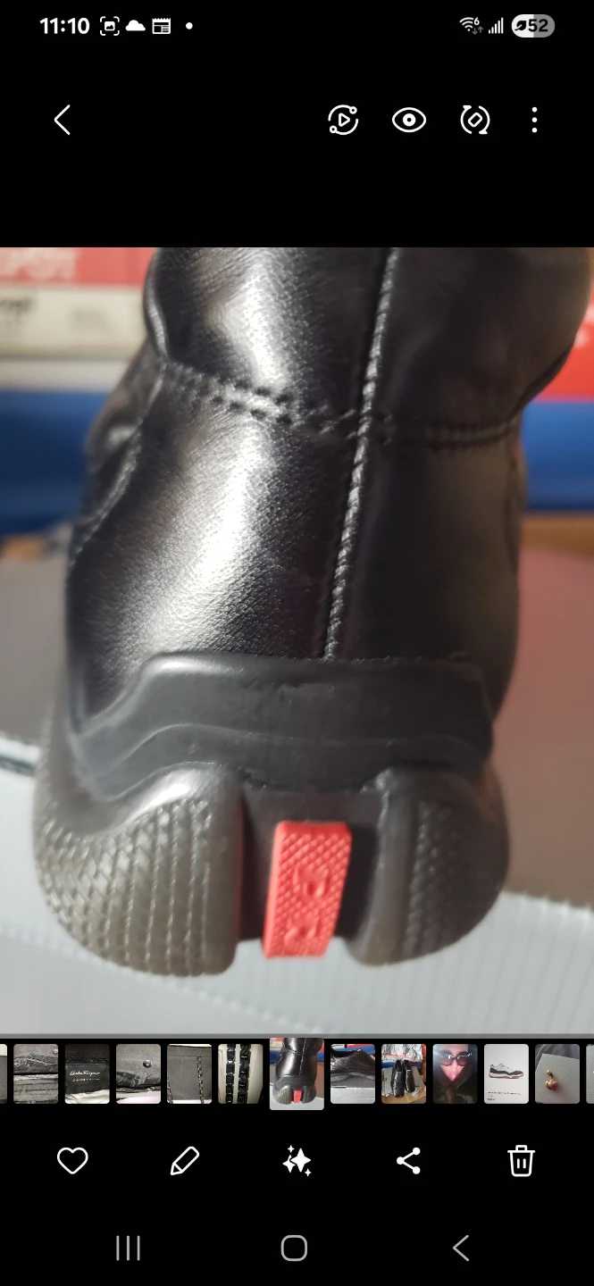Prada Men's Black Leather Dress Shoes - photo 2