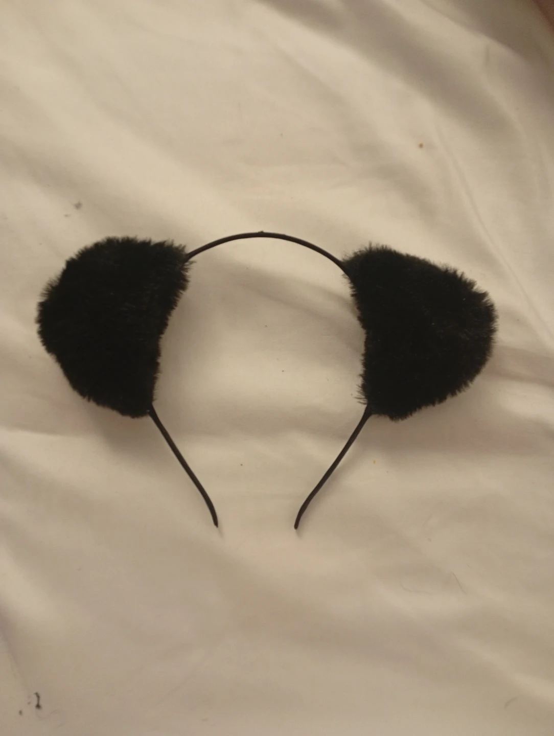 Black Fuzzy Ear Headband