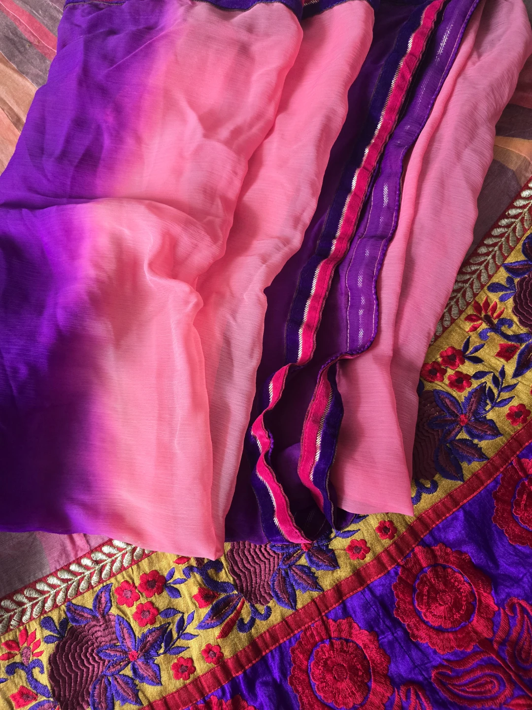 Embroidered Anarkali Dress with Dupatta - photo 3