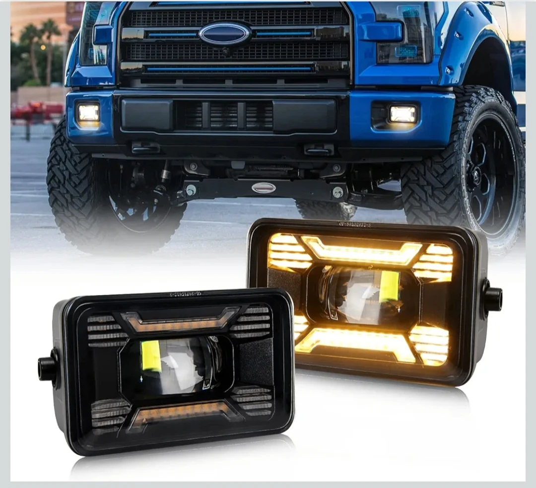 Brand New F150 LED Fog Light with Amber Halo (2015-2016)
