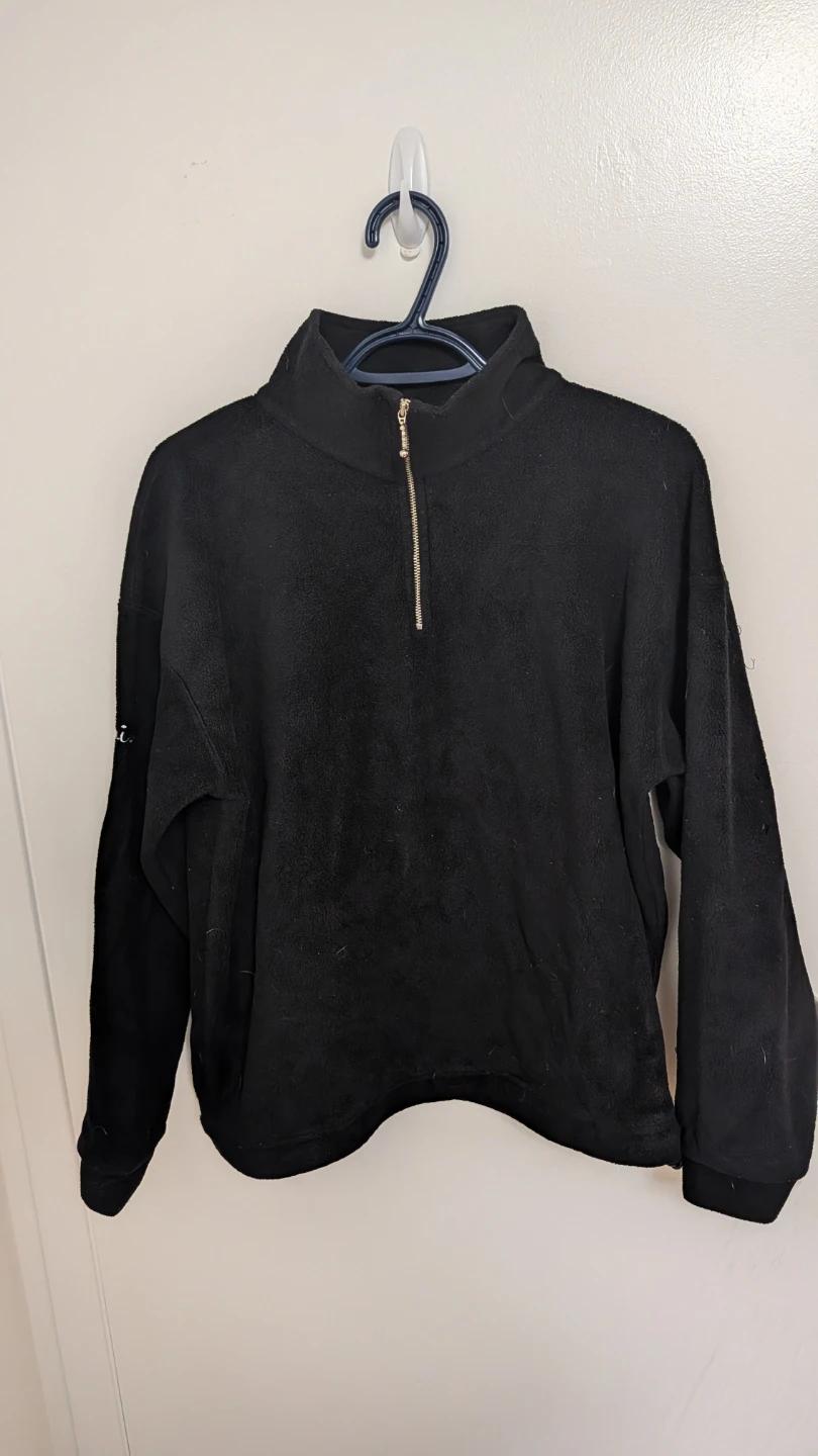 Black Fleece Quarter Zip Sweater - Men's Size Small