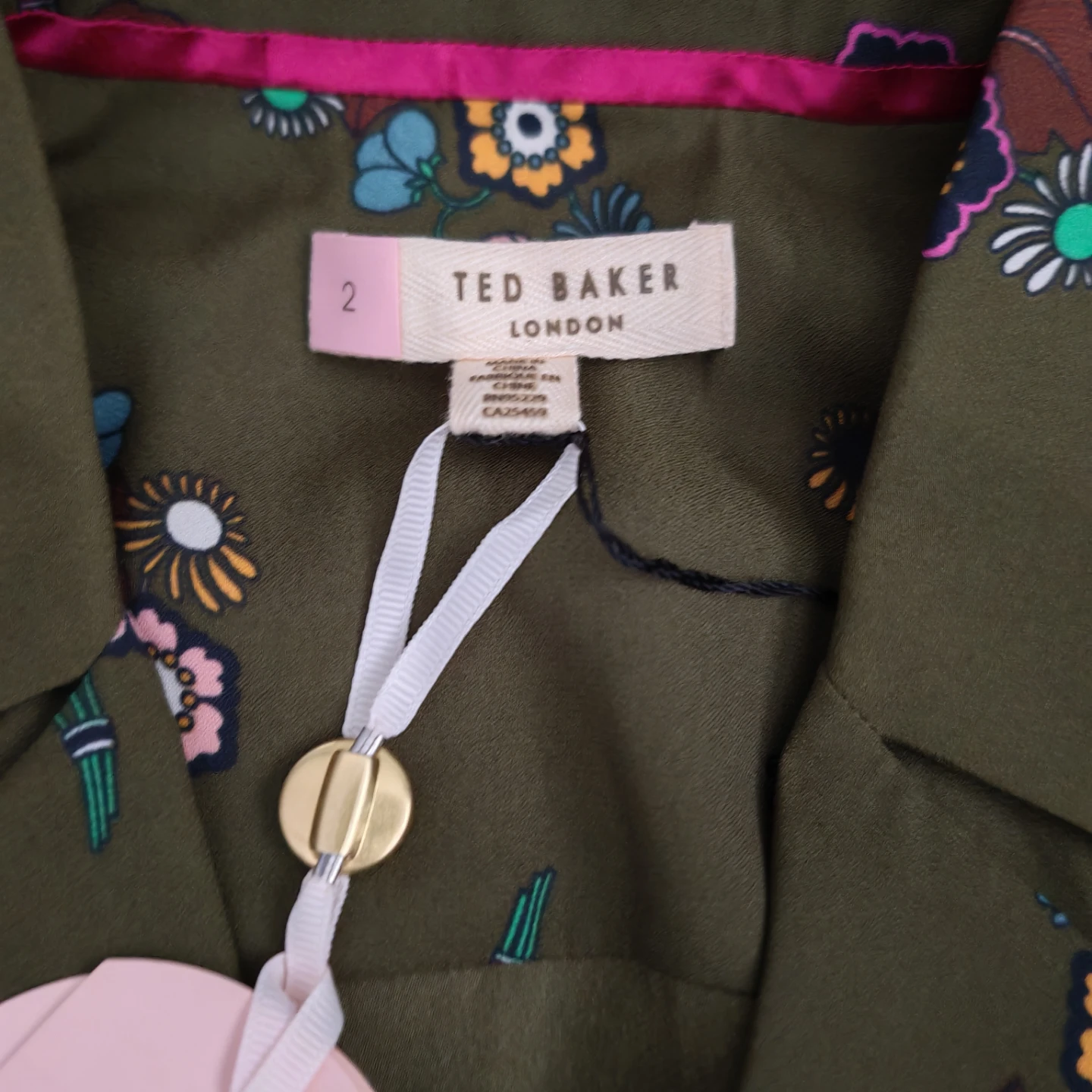Ted Baker London Floral Print Shirt Dress Size 2 - photo 4