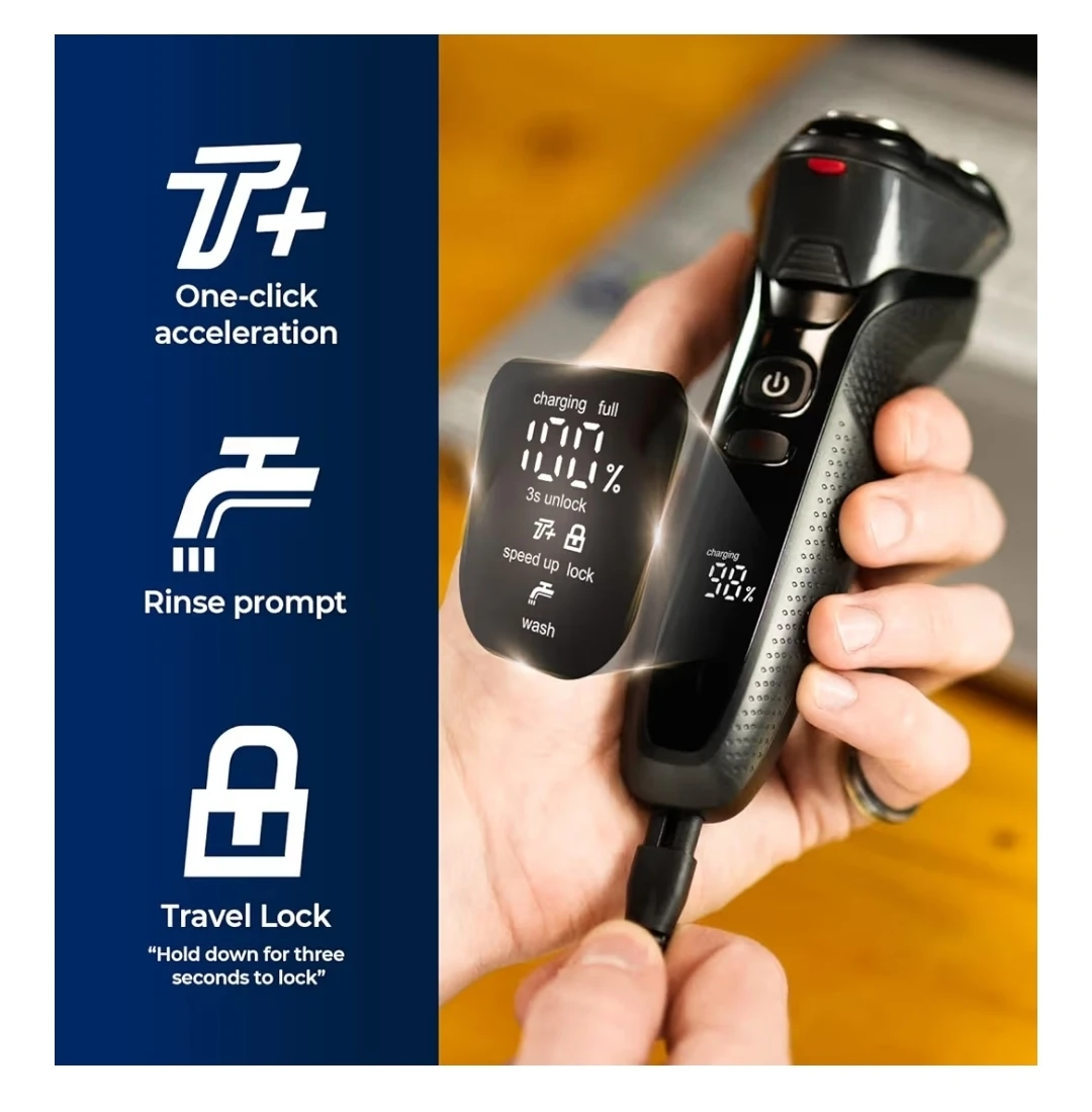 rategist Electric Shaver for Men - Rechargeable, Waterproof, - photo 2