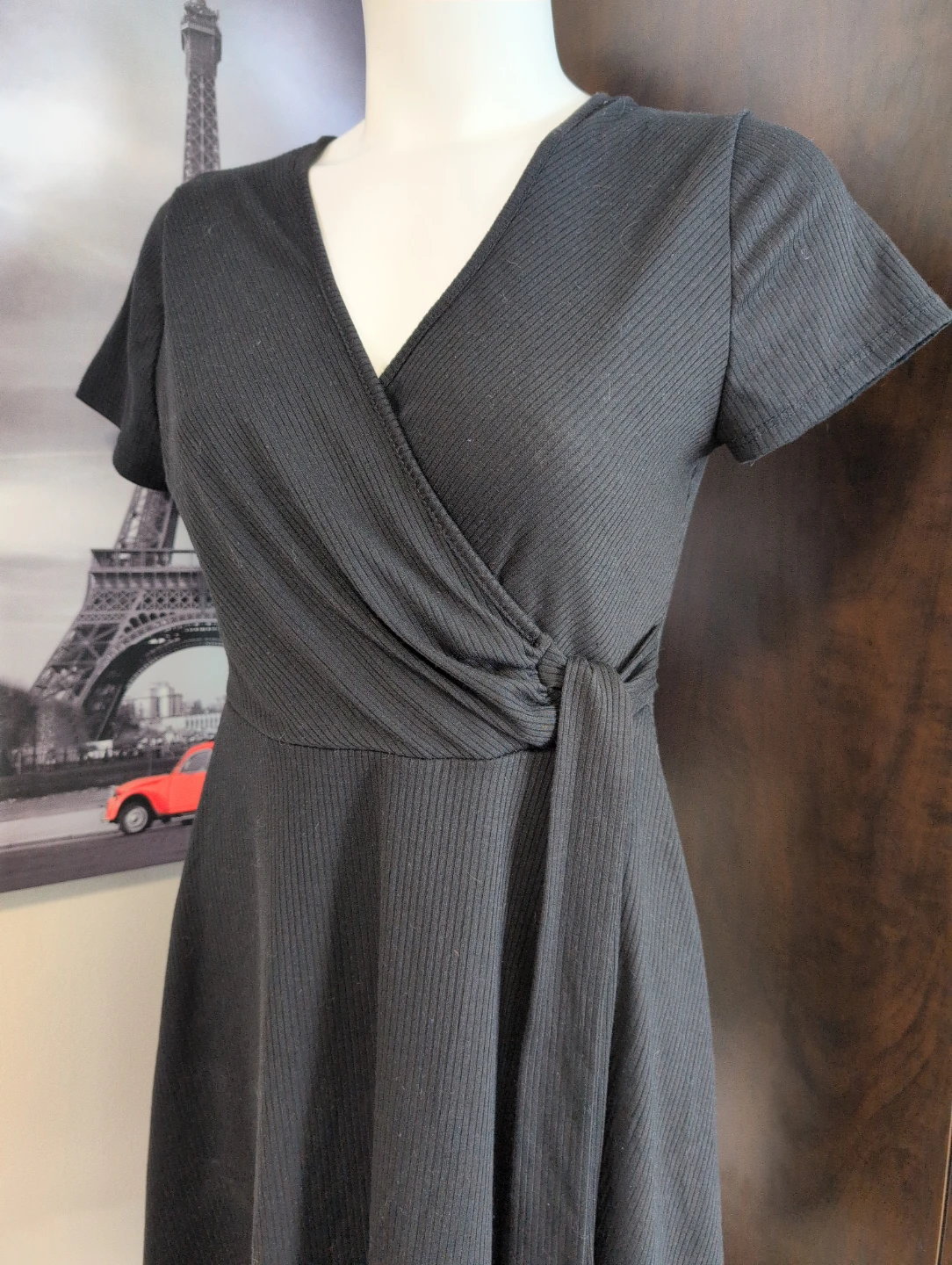 Rolla Costa Black Wrap Dress - photo 3