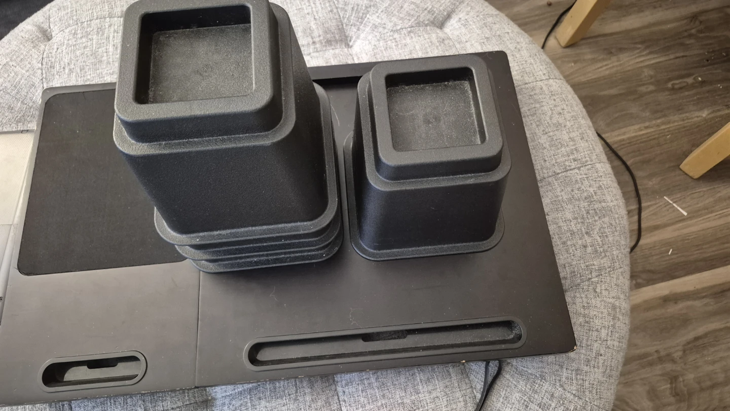 Black Bed Risers Set of 4