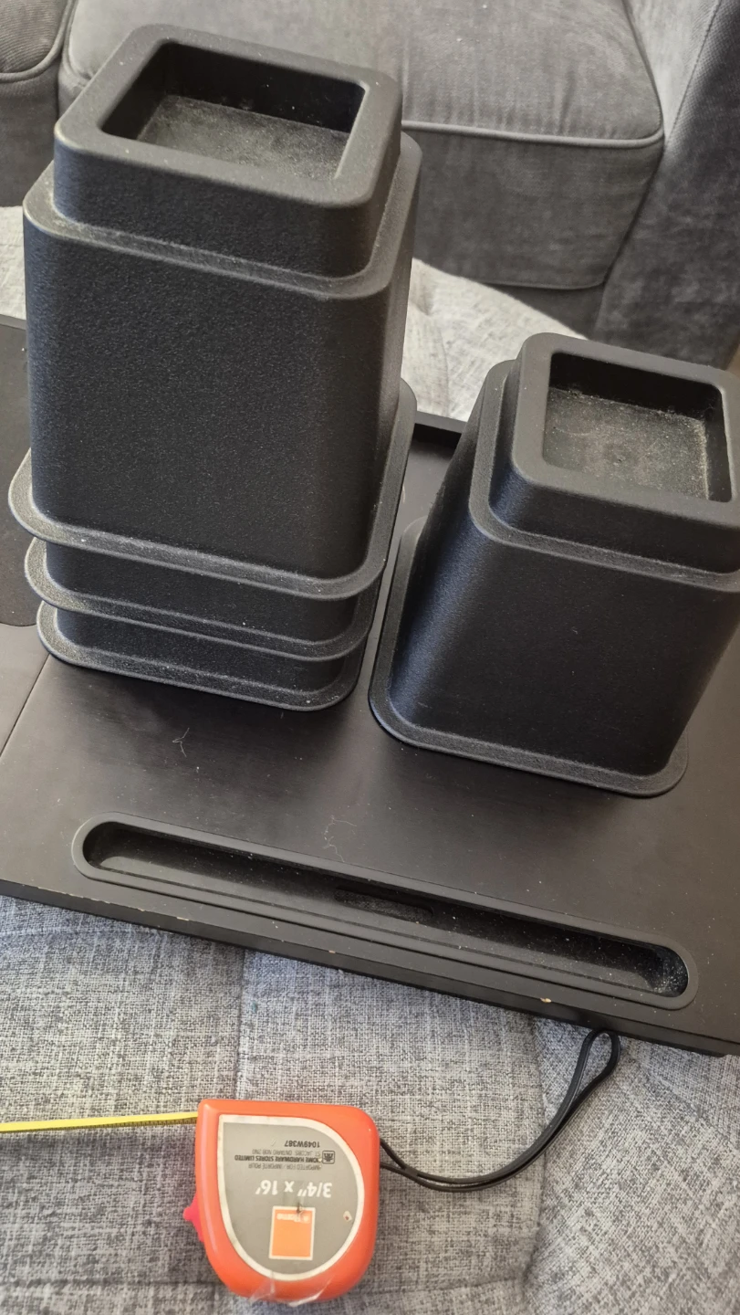 Black Bed Risers Set of 4 - photo 2