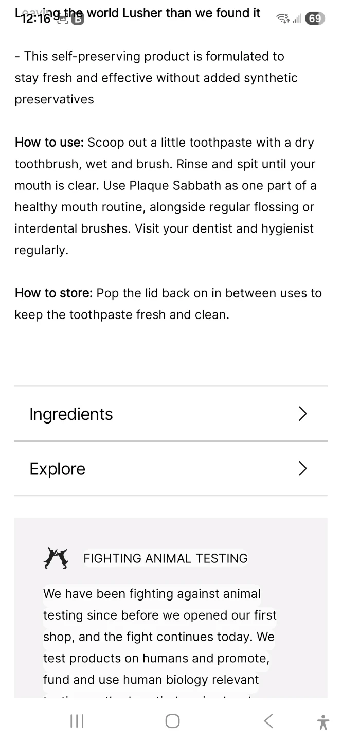 Plaque Sabbath Toothpaste - 120g - photo 3