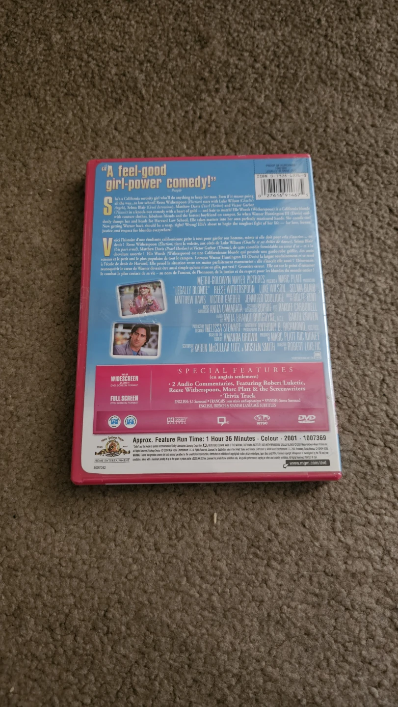 New Legally Blonde Sealed DVD - photo 2