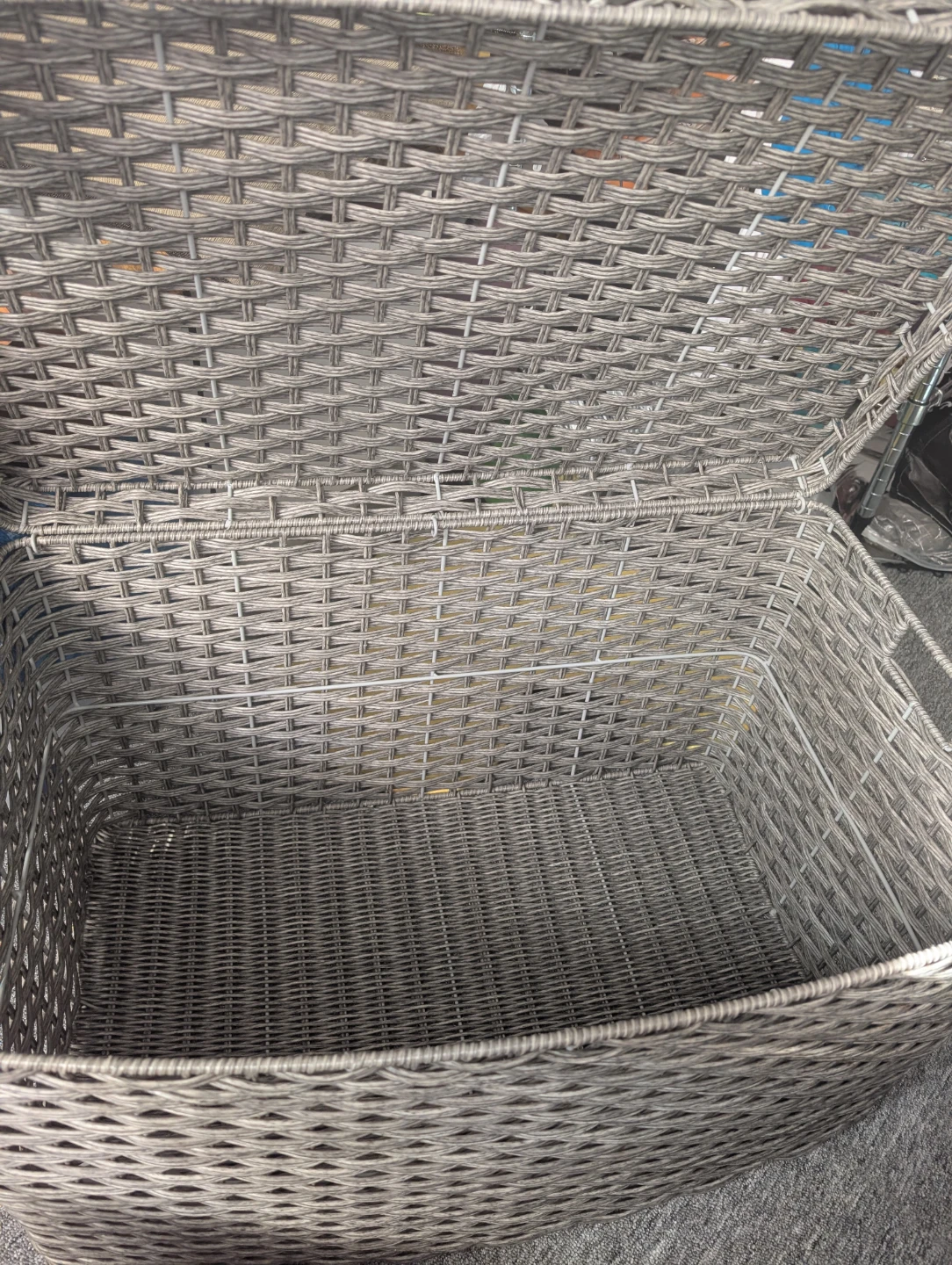 Woven Storage Basket with Lid - photo 2