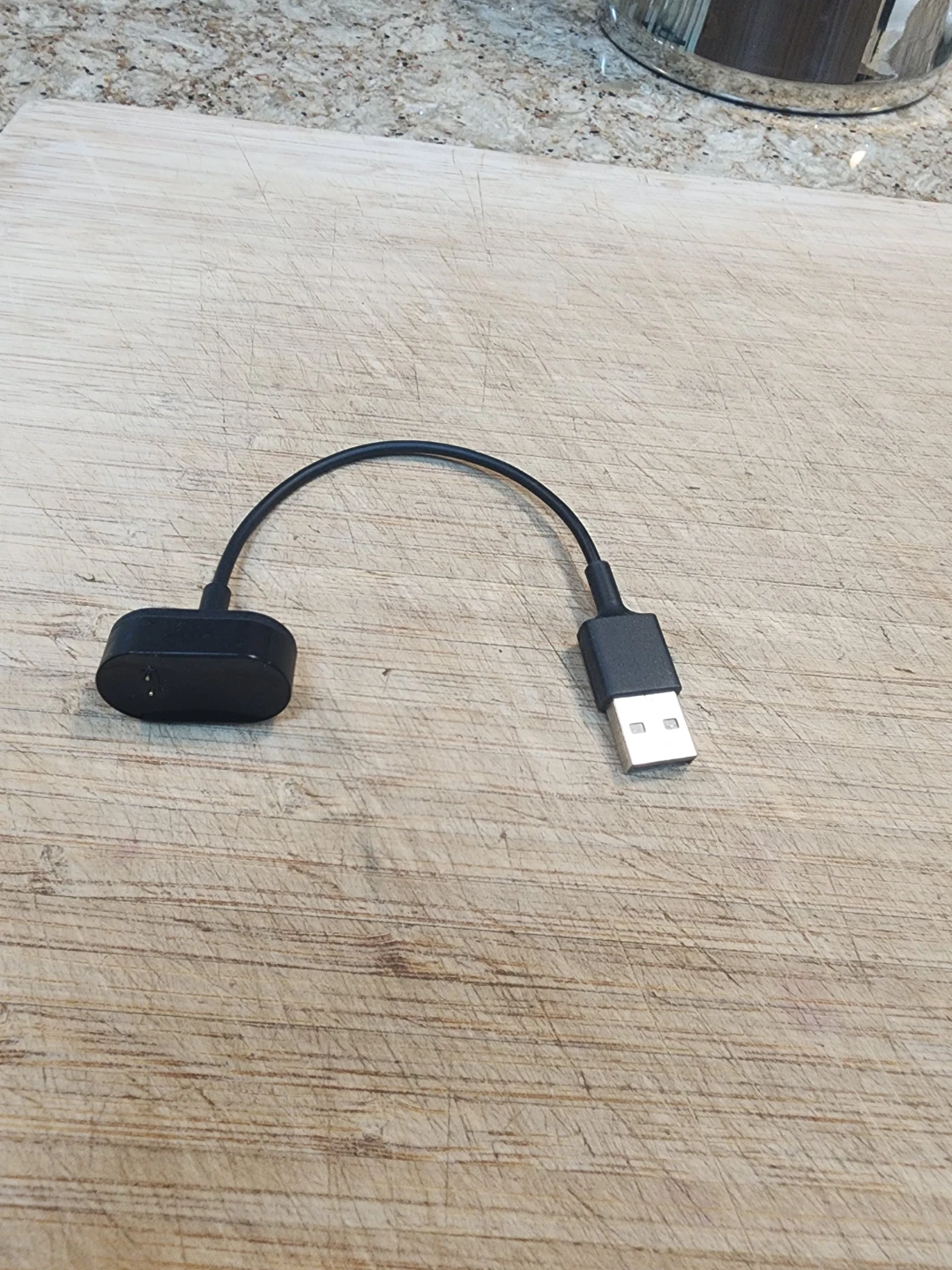 Black USB Charger Cable for Fitbit Inspire 3