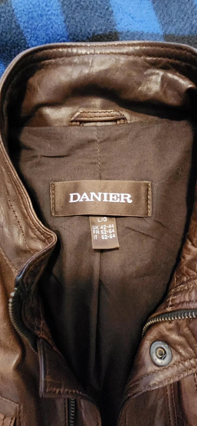 Danier Brown Genuine Leather Jacket L/G - photo 3