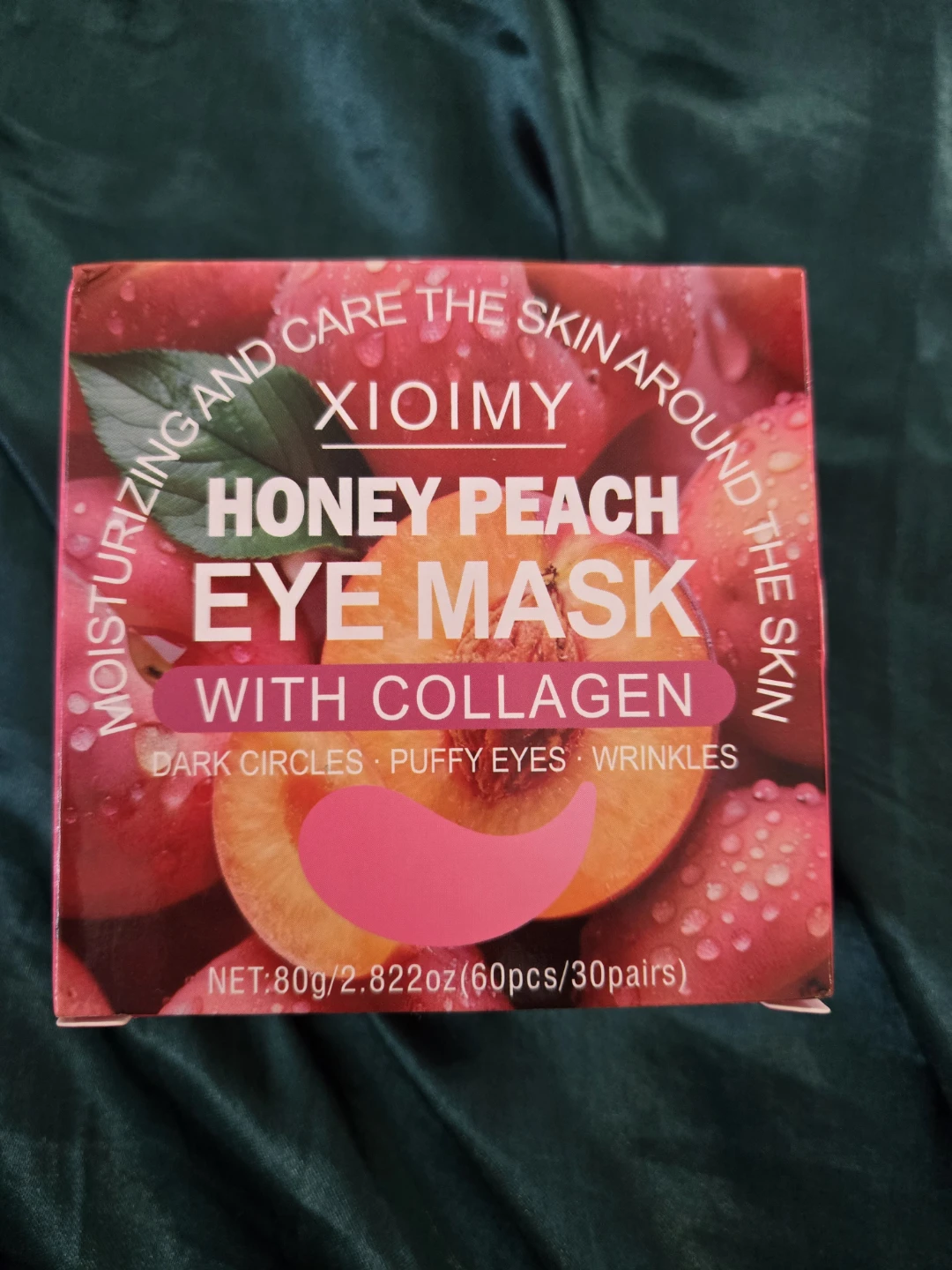 Xioimy Honey Peach Eye Mask with Collagen (60pcs)✨️💆🏾‍♀️