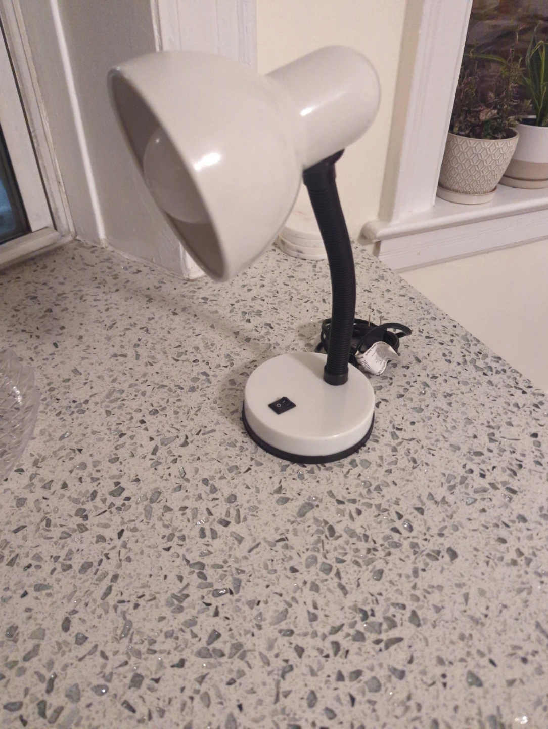 White Gooseneck Desk Lamp - photo 2