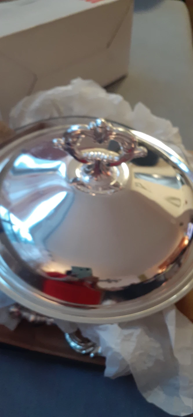 🥕Silverplated 2 Qt. Round Casserole Dish - photo 4