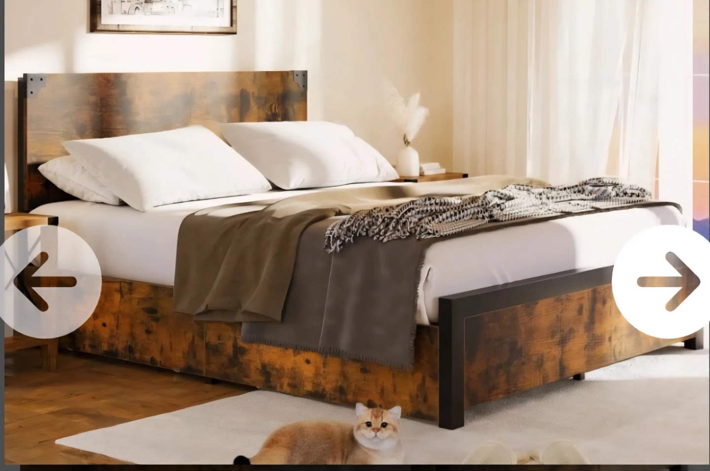 New in Box Metal Bed Frame with Headboard and Footboard - photo 5