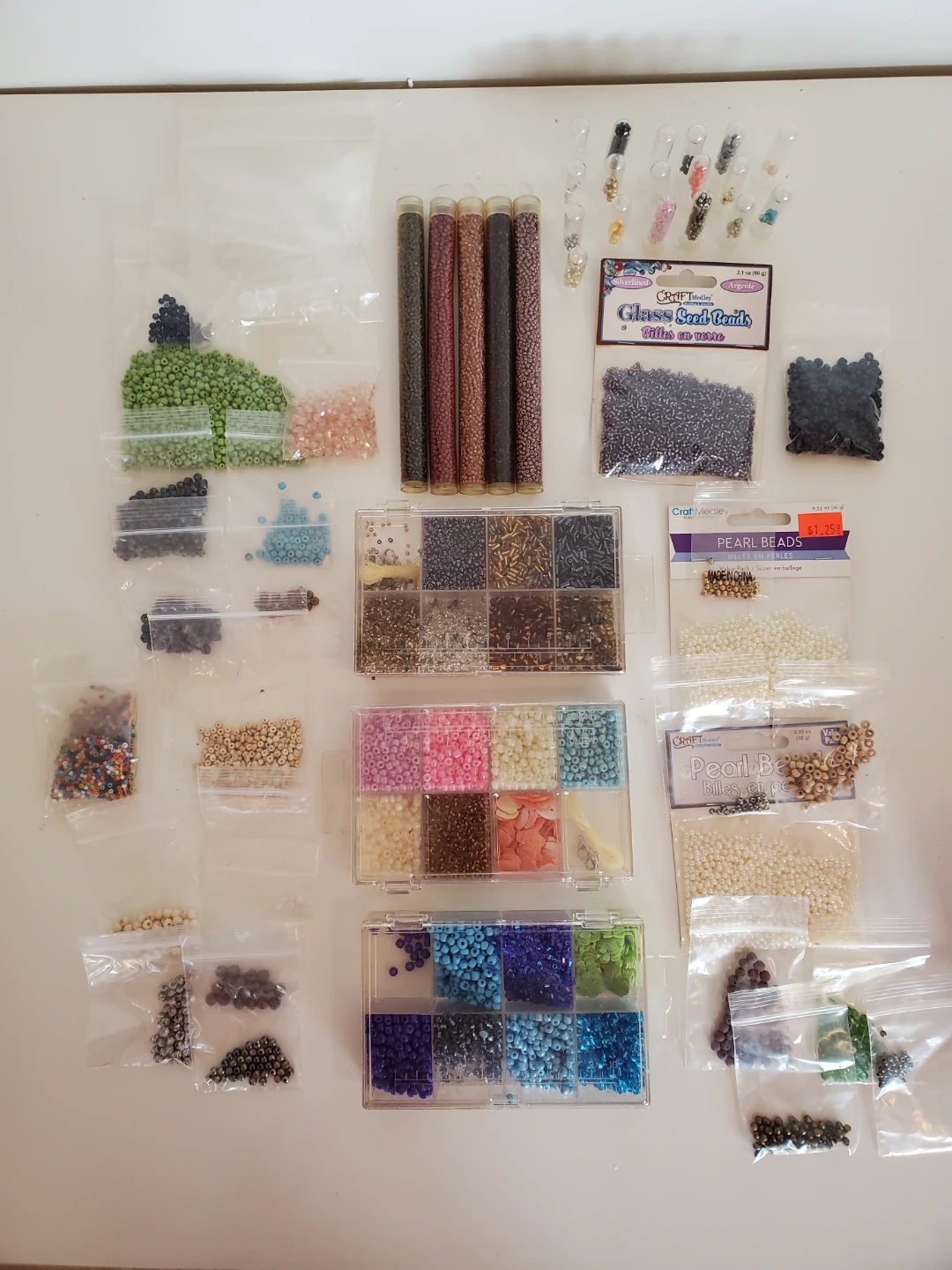 Large Collection of Seed Beads/Small Beads