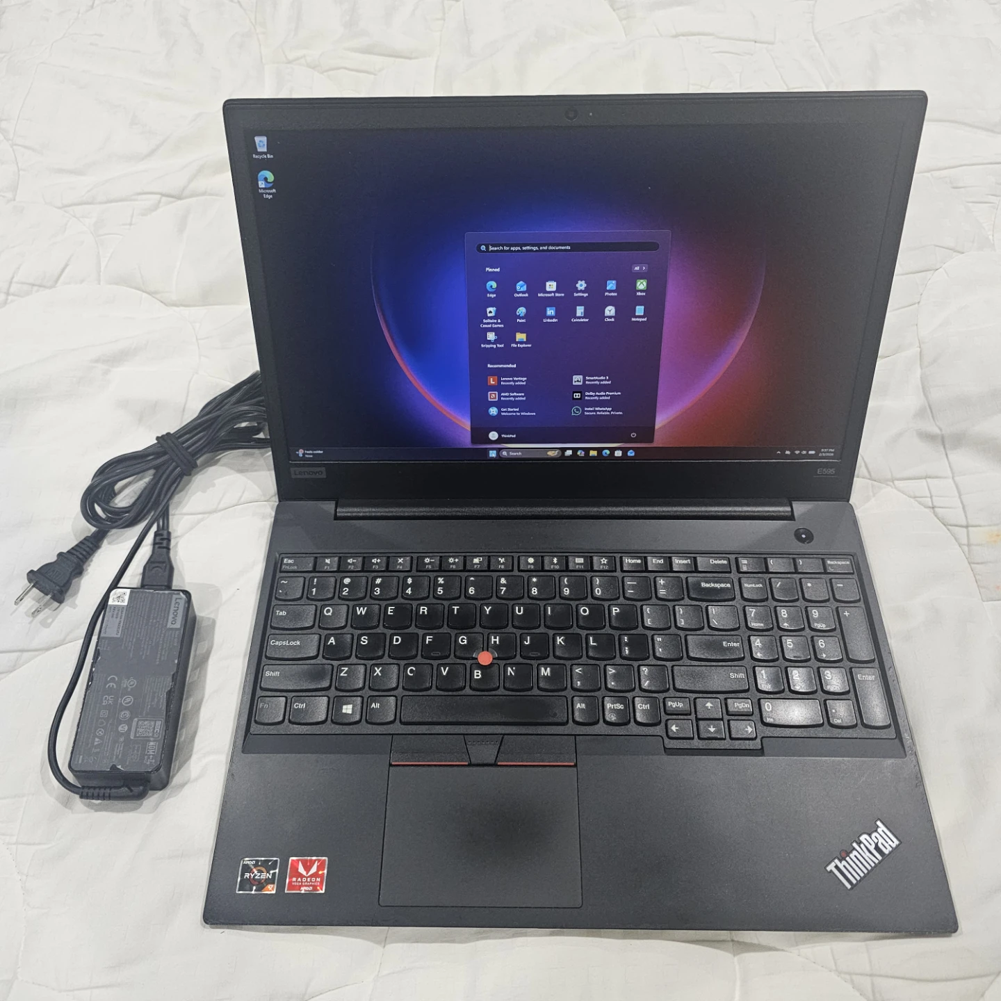 Lenovo ThinkPad Laptop with AMD Ryzen 7 3700U