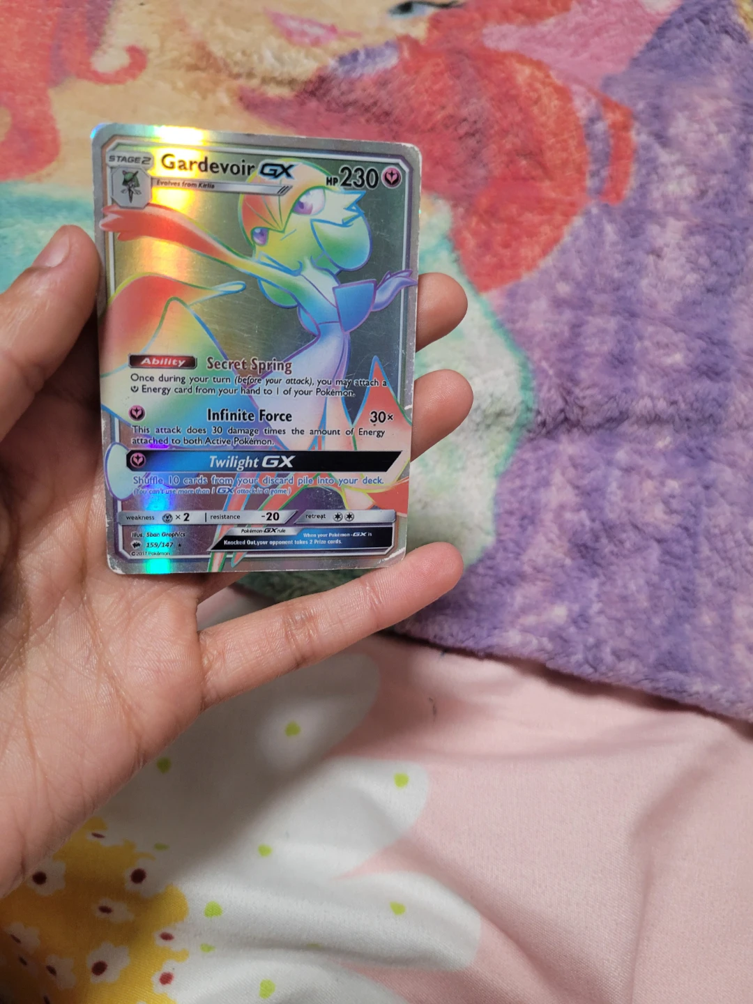 Pokemon Gardevoir GX Full Art Card