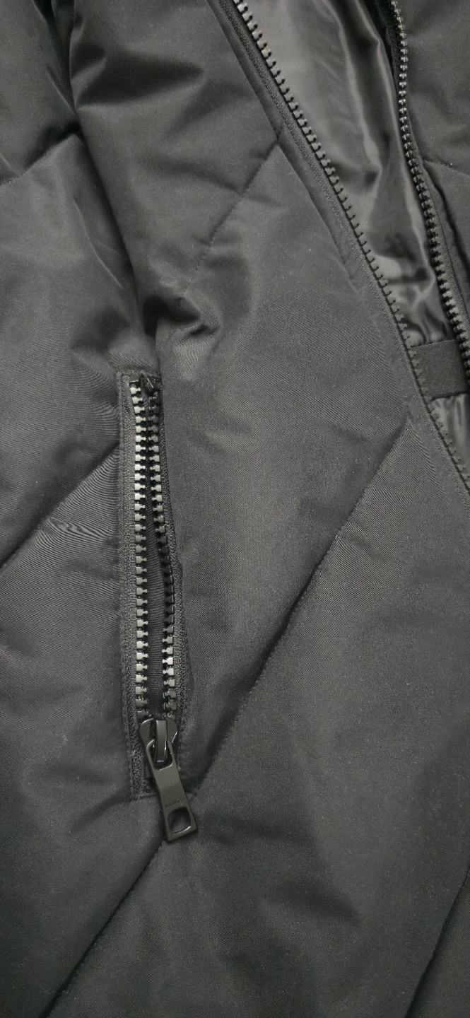 Nautica Black Puffer Coat with Fur Trimmed Hood - photo 3