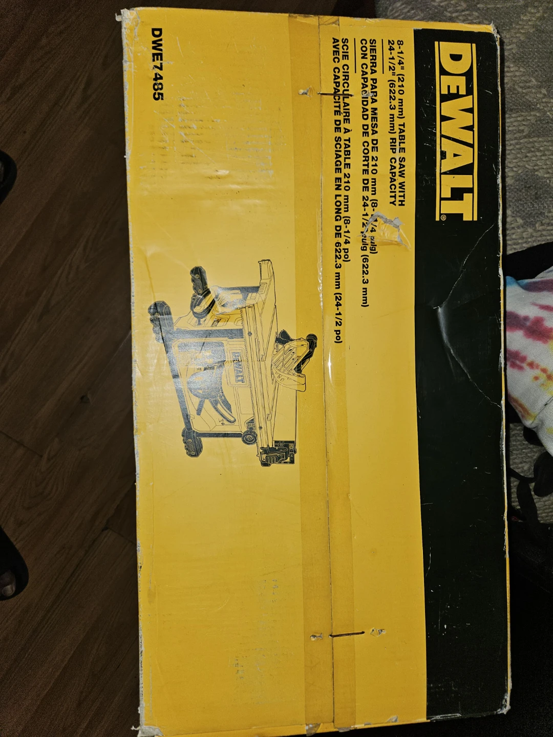 DEWALT DWE7485 8-1/4" Table Saw with 24-1/2" Rip Capacity