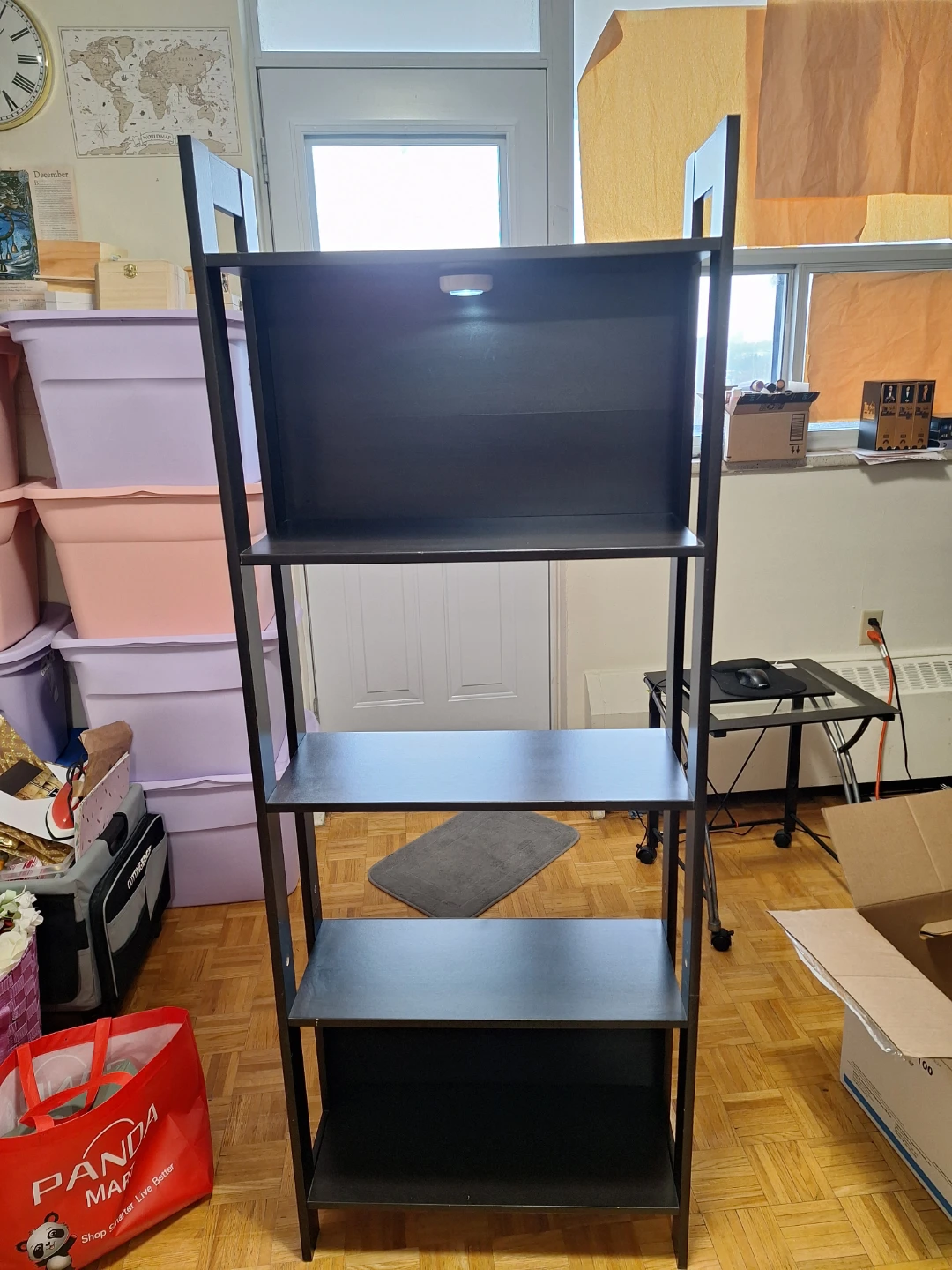 Dark brown shelf