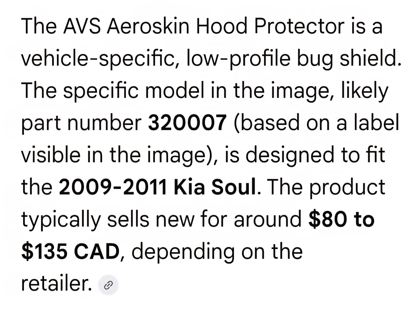 AVS Aeroskin Hood Protector for 2009-2011 Kia Soul - photo 3