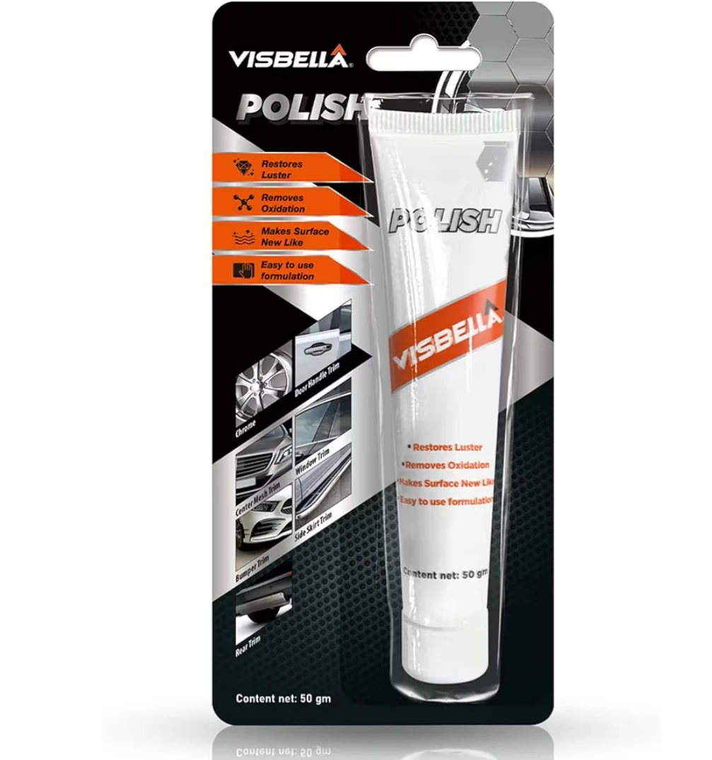Visbella Metal Polish Paste, Restorer and Protectant,Silver 50g