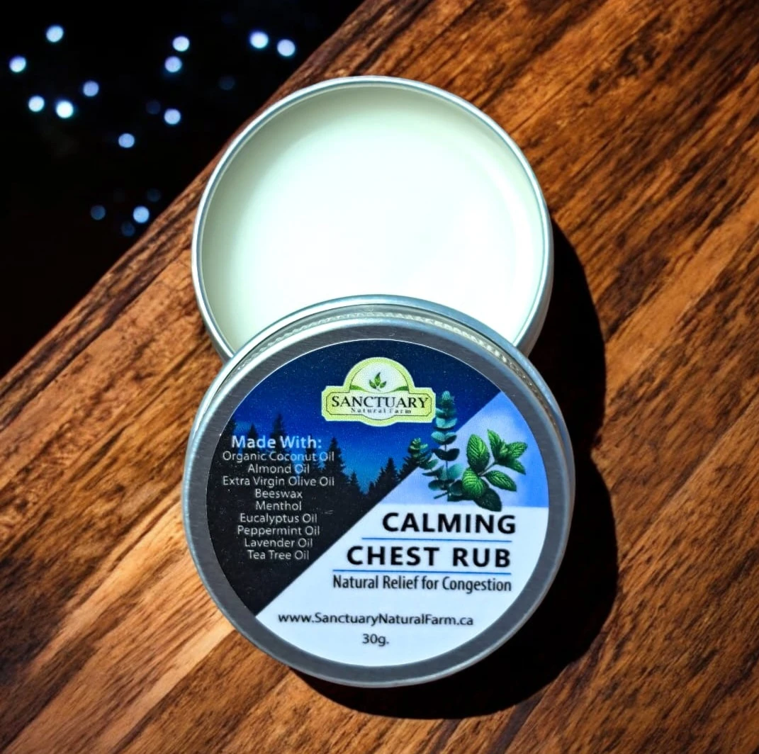 Sanctuary Natural Farm Calming Chest Rub - 30g🏆
